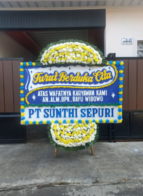Papan Bunga Duka di Kotamobagu Utara