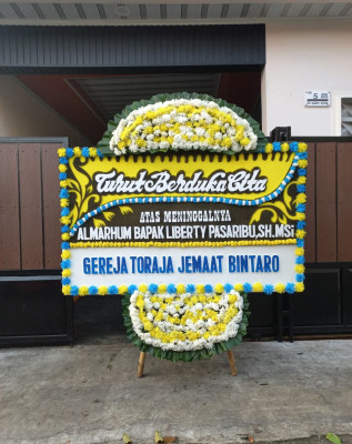 Papan Bunga Duka di Kotamobagu Utara